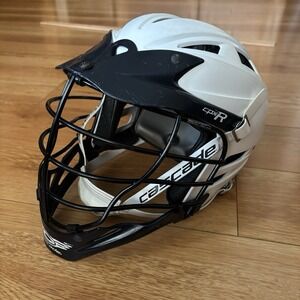 Cascade CPX-R Mens Lacrosse White Helmet with Black Cage Adjustable SPR Fit